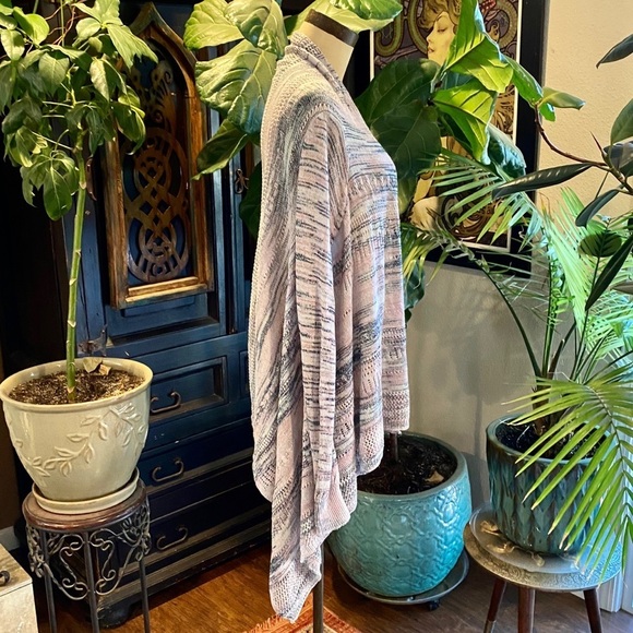 Knox Rose asymmetric waterfall open front cardigan - Picture 7 of 14